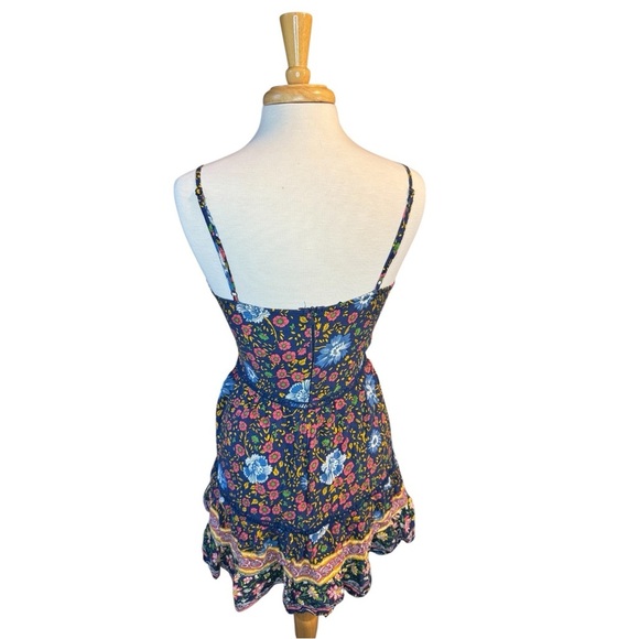 Parisian Works Blue and Yellow Floral Dress - Picture 2 of 4